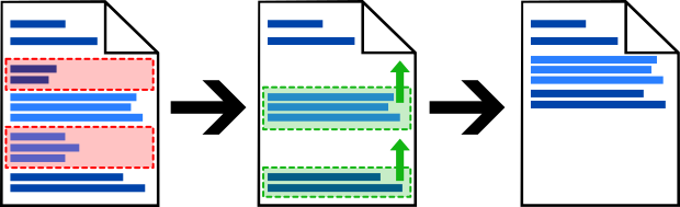 Print&Share green print remove content dynamically